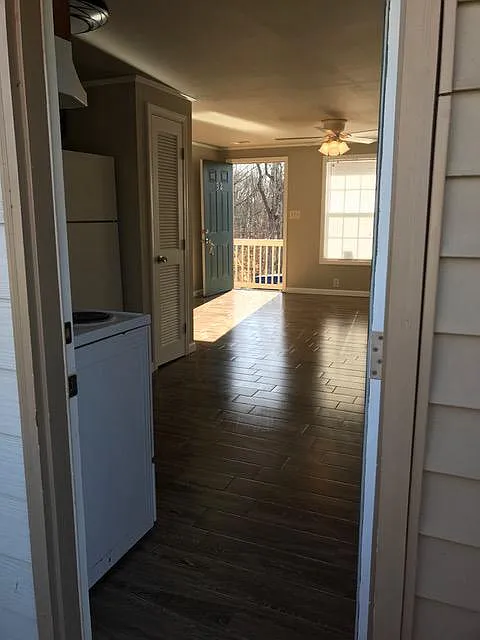 open floor plan - living room and kitchen