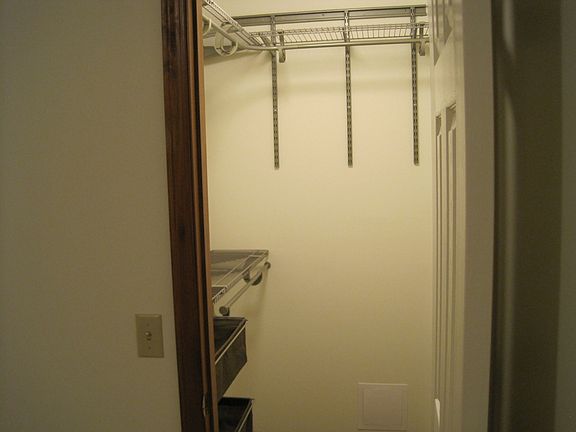 custom walk in closet in master bedroom