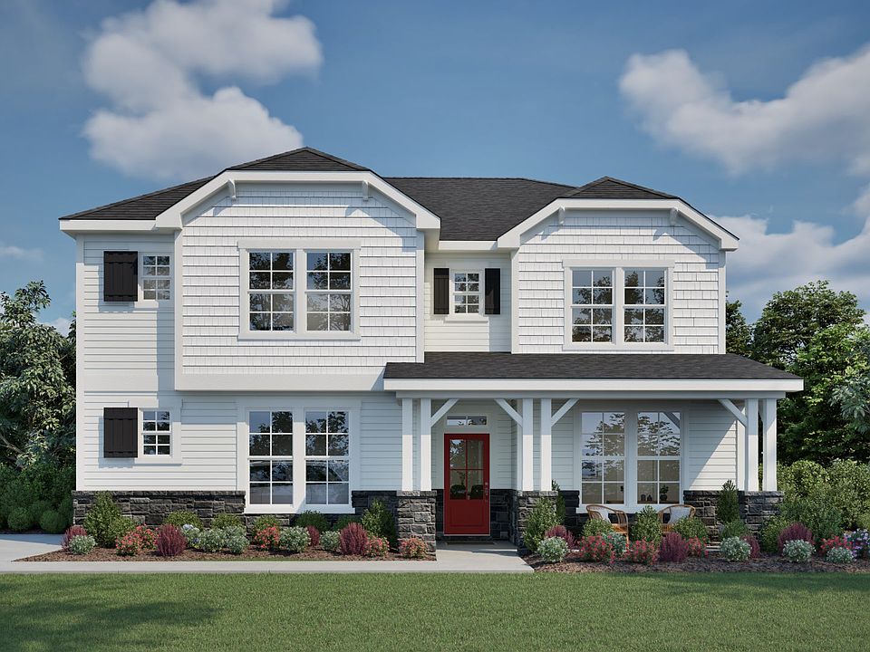 The Garner English Country Elevation side Load