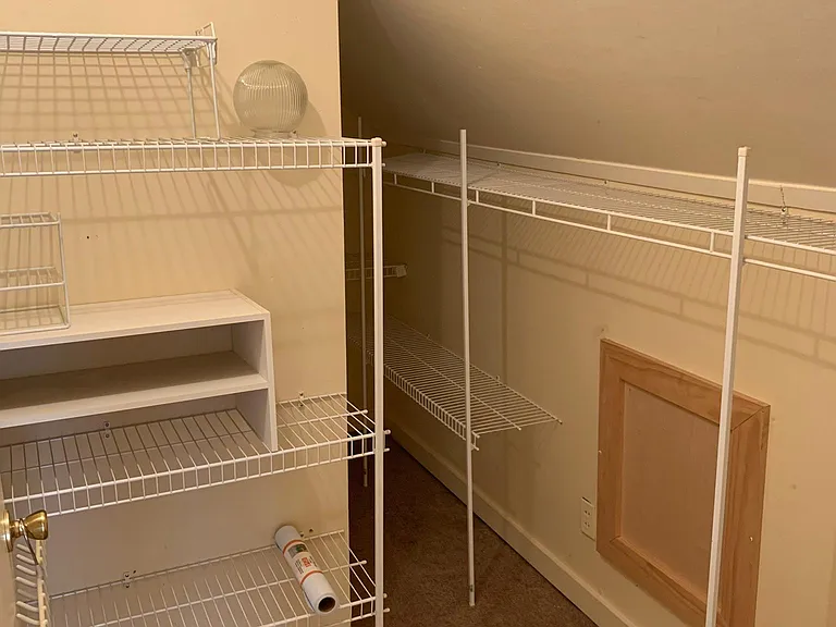 Second floor walk-in closet