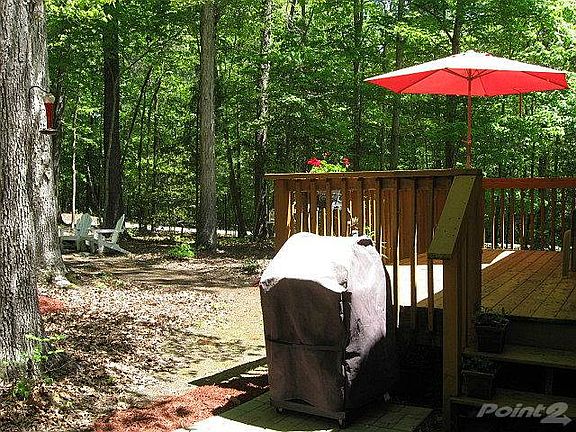 Lots of privacy out back! Enjoy grilling and relaxing on the deck or in the shady yard!