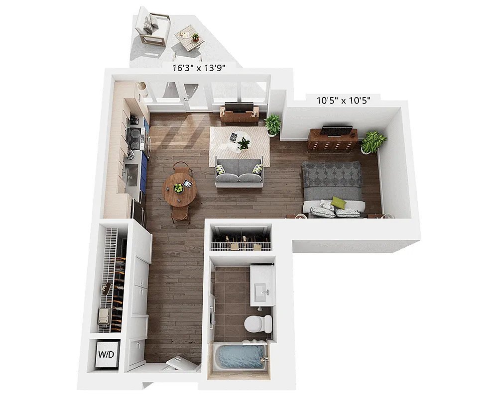 Floor plan Studio E1HH