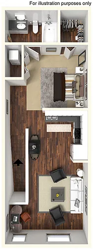 Floor plan 0A (Studio)
