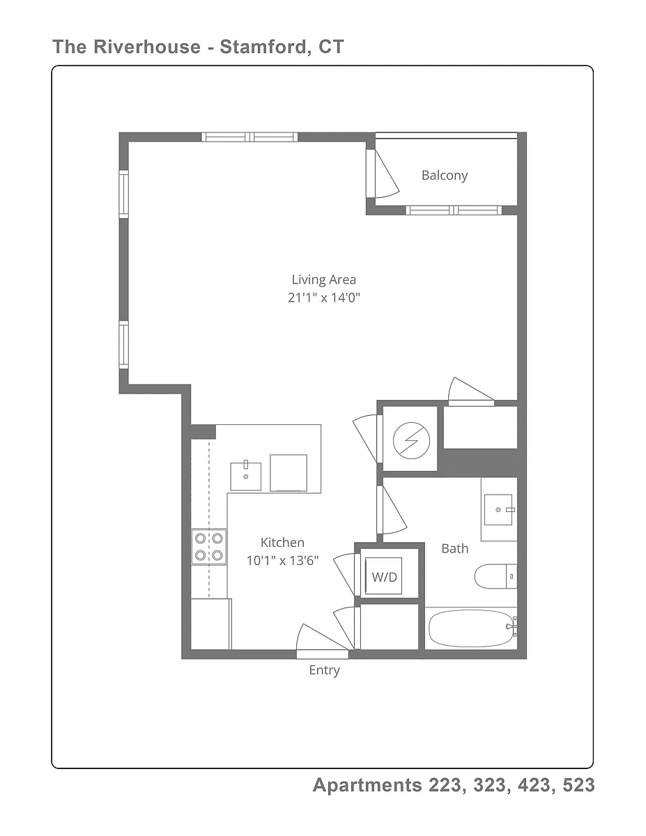 Floor plan 423 Balcony
