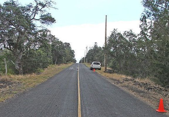 Looking up Coral Drive from right corner of Lot 5.