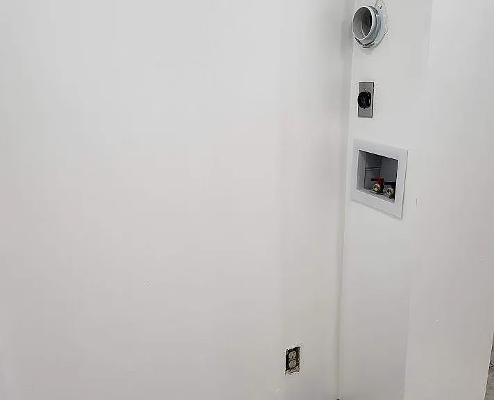 Laundry hookup in kitchen
