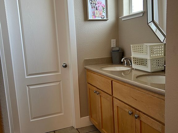 Top level Master bedroom bathroom/vanity with 2 sinks