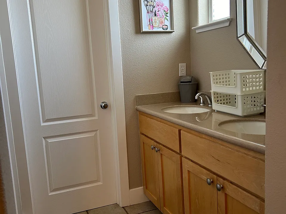 Top level Master bedroom bathroom/vanity with 2 sinks