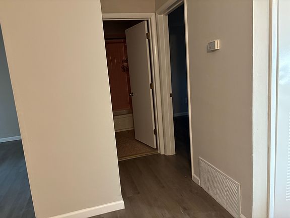 From living room looking towards bathroom