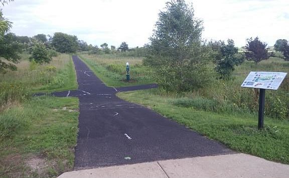 Biking/walking trails within a couple of blocks.
