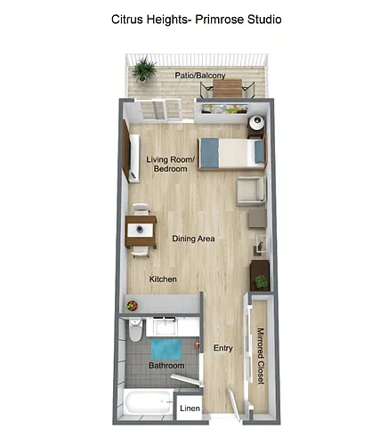 Floor plan Studio