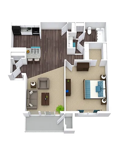 Floor plan Aven West A2