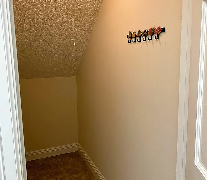Storage room located in laundry room