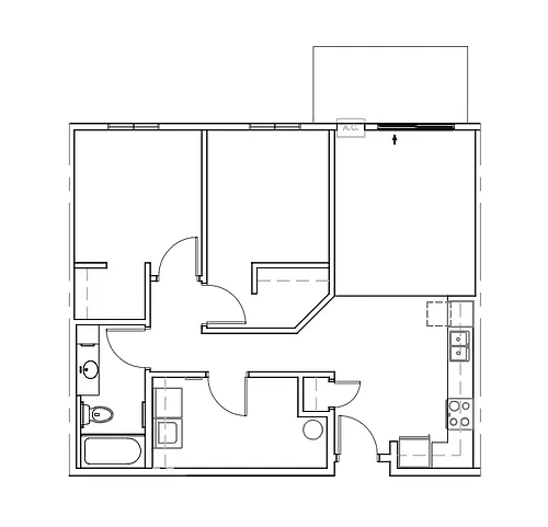 Floor plan 2 bedroom