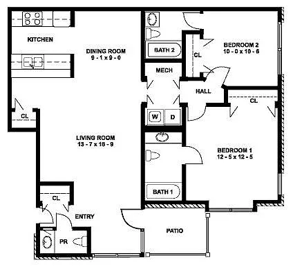 Floor plan The Woodlawn