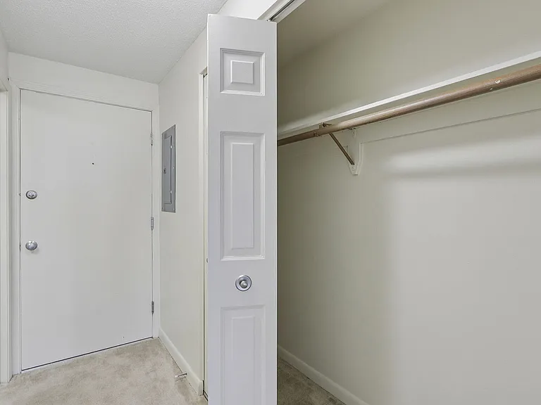 Studio with plenty of closet space