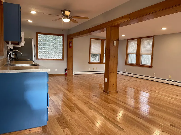 Kitchen and part of living room