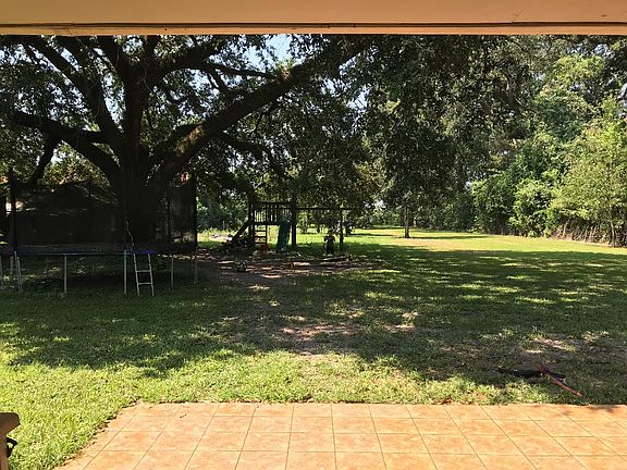 view from patio to backyard
