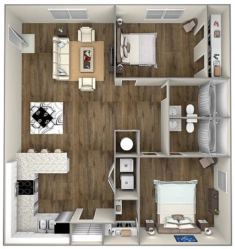 Floor plan 2 Bedroom