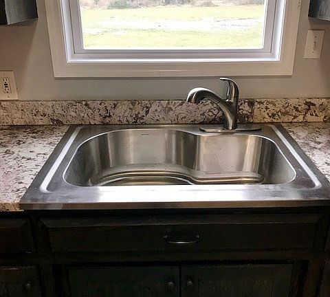 LG Stainless farm style sink.