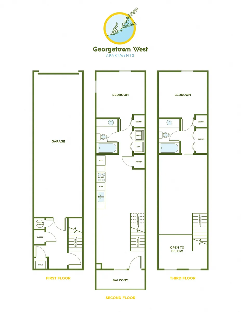 Floor plan 2 Bed, 2 Bath - 943 Sq. Ft.