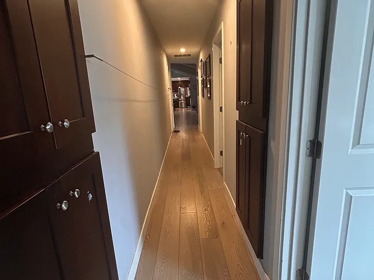 Hallway with Storage Closets