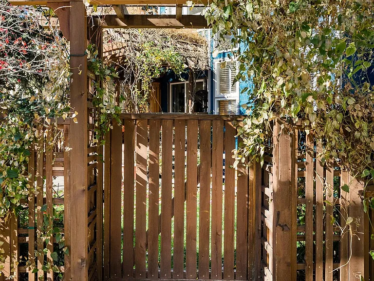 Entrance to Fenced In Yard