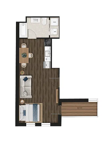 Floor plan Studio 101