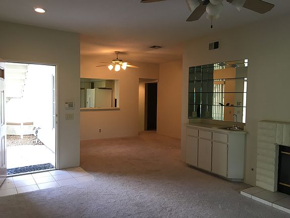 Living area looking to dining area