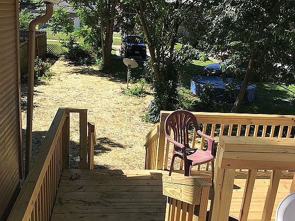 Back deck off bonus room