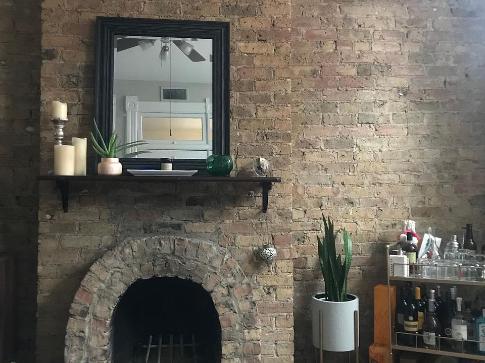 Living room fireplace