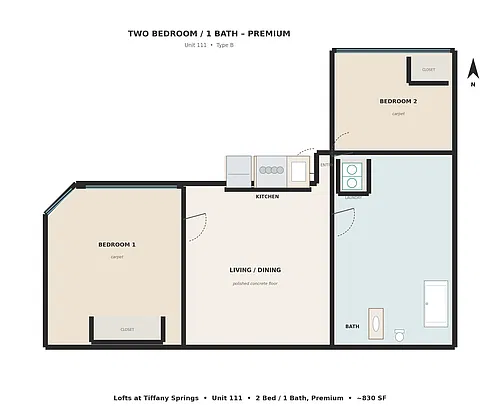 Floor plan 2X1 P