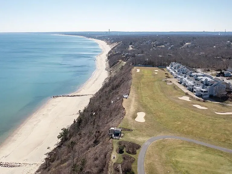 White Cliffs Country Club located on high cliff overlooking Cape Cod Bay near entrance to canal
