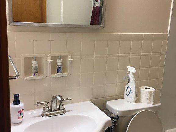 recently renovated bathroom