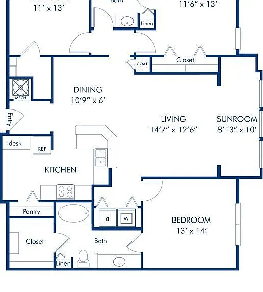 D1 floor plan South Bay