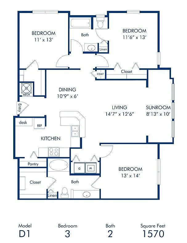 Floor plan D1