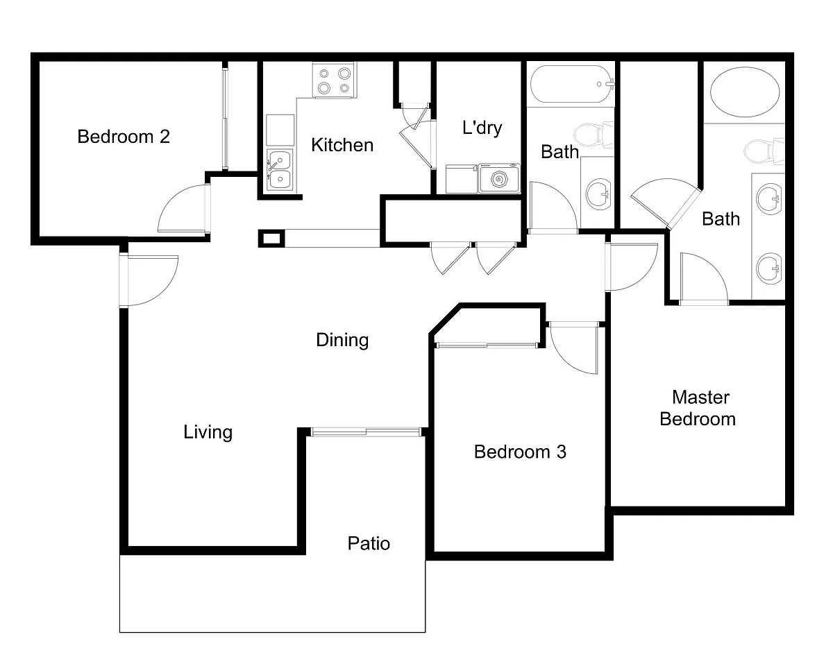 Floor plan C1 - Larkspur