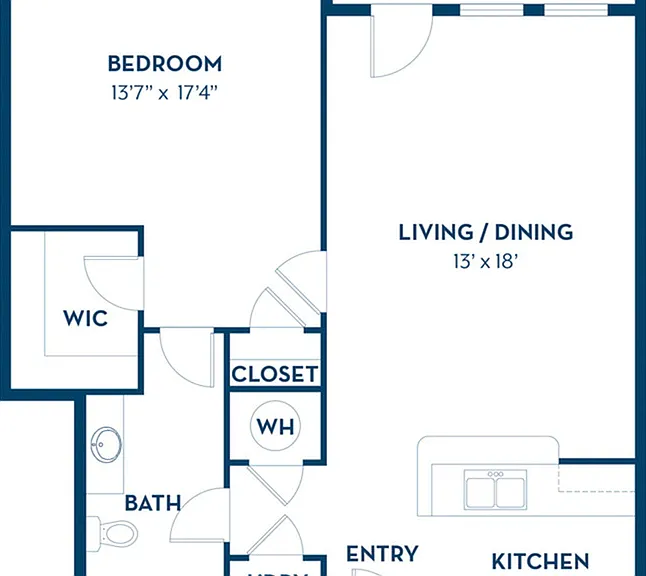 1 Bedroom | 1 Bath | 760 SF | Renovated 1 Bedroom | 1 Bath | 760 SF | Renovated