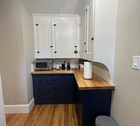 Pantry counters and cabinets (off front hall)