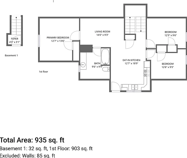 3 bed, 935 sqft, $2,900 — Photo 2