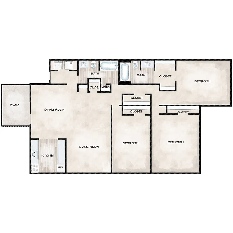Floor plan Belle - R