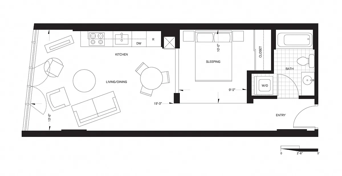 Floor plan Studio (AS6)