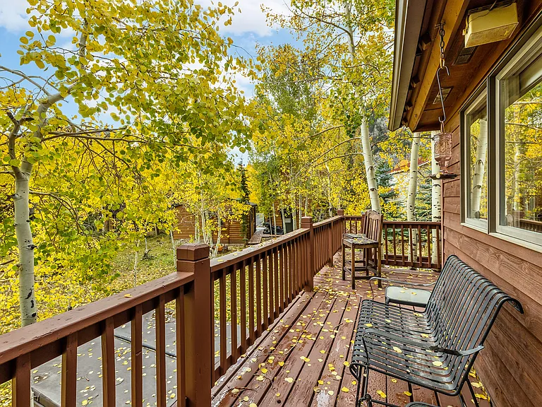 Side deck outside the dining room