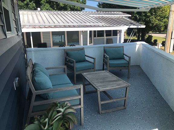 Porch seating - water view