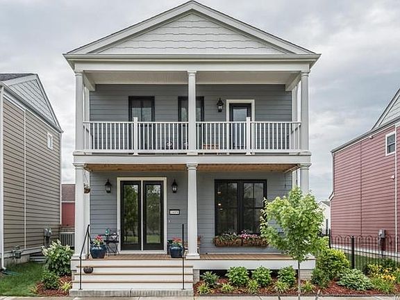 Two story home with double balcony!