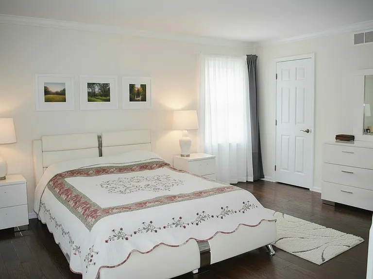Master bedroom with walk in closet