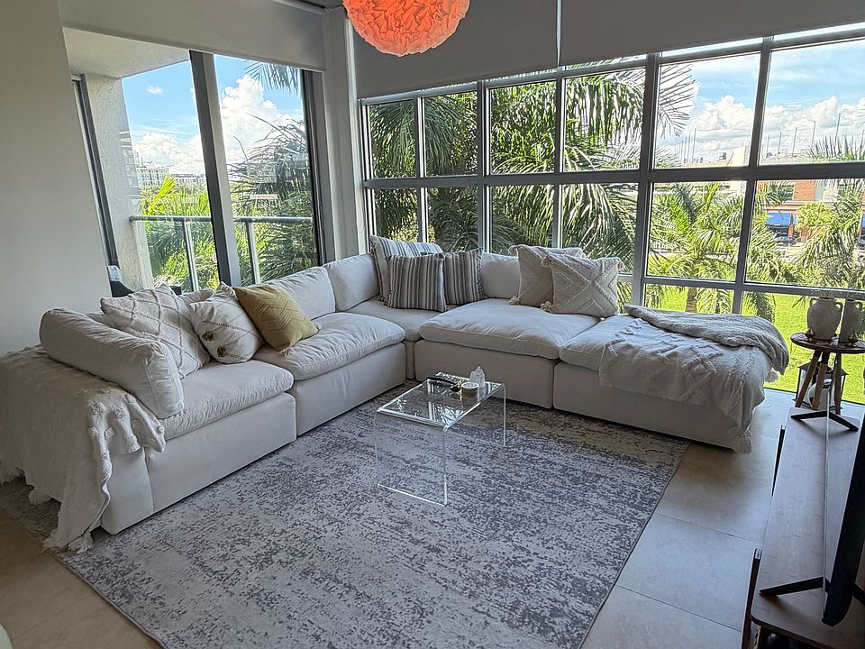 Living Room with Cloud Sofa Sectional