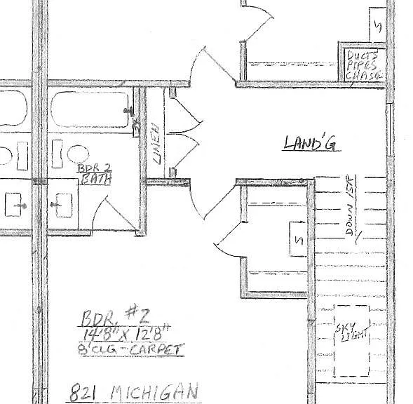 2nd Floor has 2 bedrooms with private baths and walk in closets.