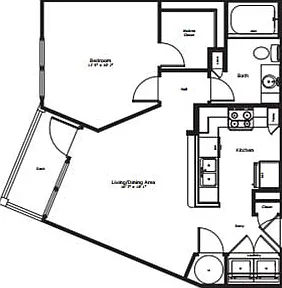 Floorplans-1BR-1BA-Baltica-Ivy-Town Floorplans-1BR-1BA-Baltica-Ivy-Town