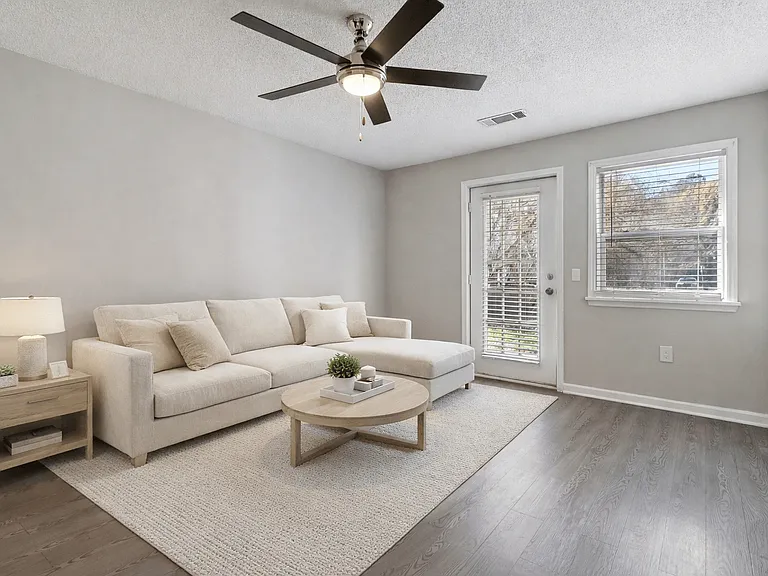 Relax in spacious living areas with room for comfortable seating and entertainment (virtually staged), professionally operated by Highlands Vista Group